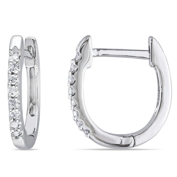 Everly Women's Diamond 10k White Gold Earrings