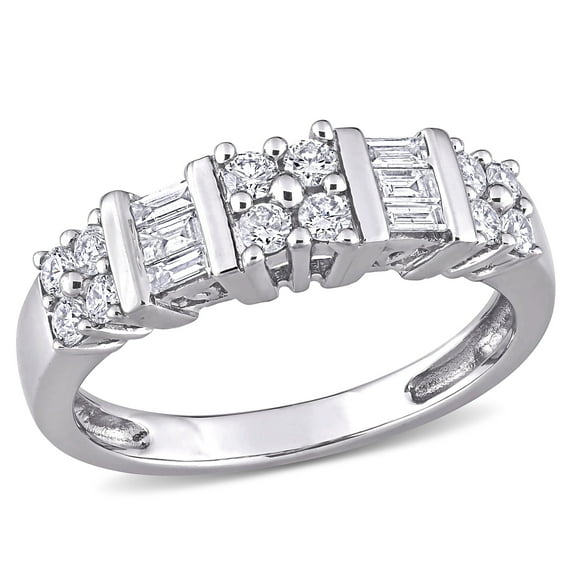 Everly Women's Diamond 10k White Gold Wedding Ring