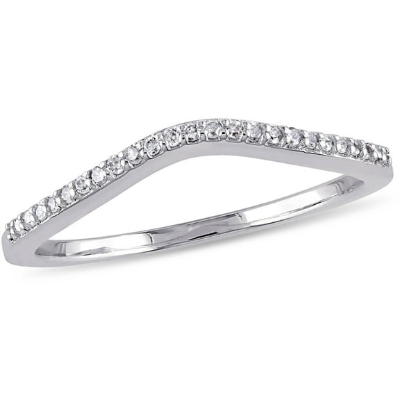 Everly Women's Diamond 10k White Gold Wedding Ring