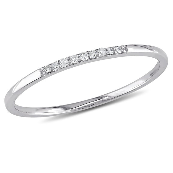 Everly Women's Diamond 10k White Gold Wedding Ring