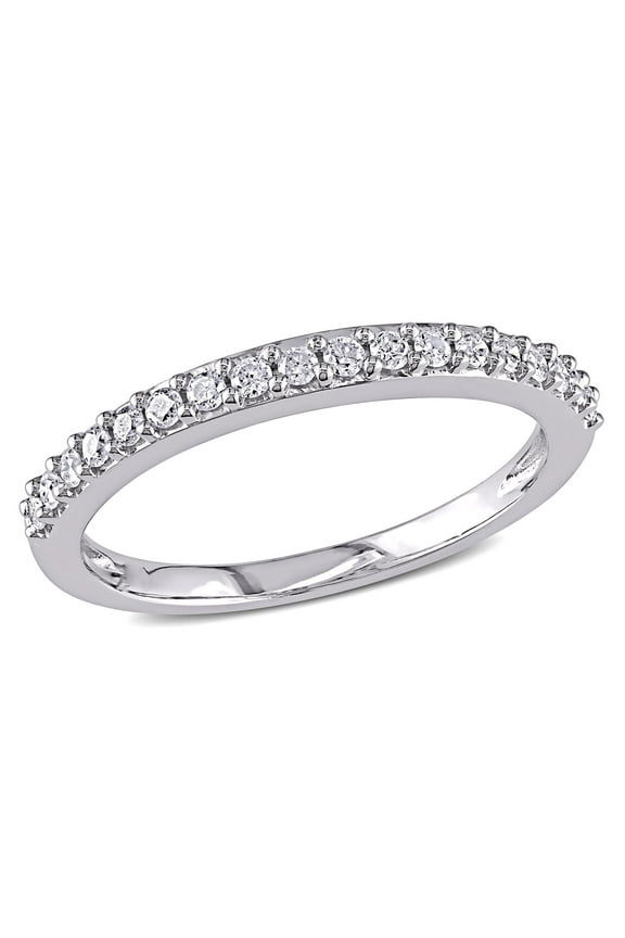 Women's Diamond 10k White Gold Wedding Ring