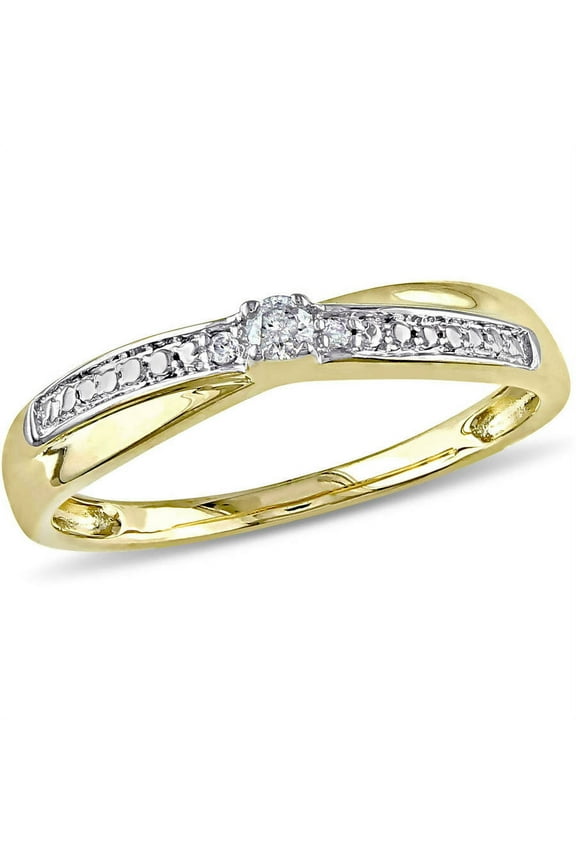Women's Diamond 10k Yellow Gold Ring