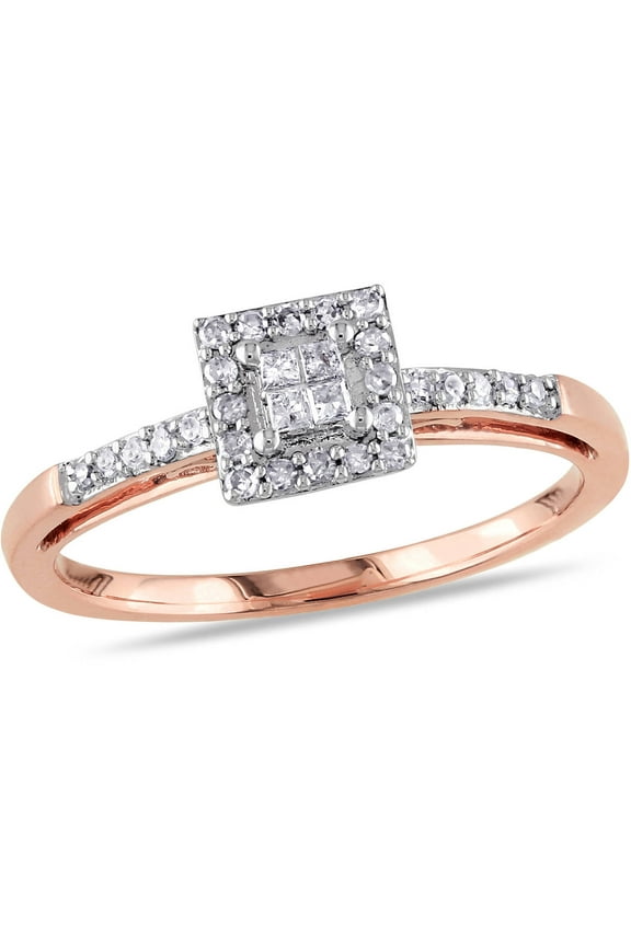 Women's Diamond 14K Rose Gold Engagement Ring