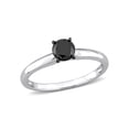 thumbnail image 1 of 3/4 Carat T.W. Black Diamond 14kt White Gold Solitaire Engagement Ring, 1 of 7