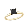 thumbnail image 1 of Everly Women's Diamond 14K Yellow Gold Plated Engagement Ring, 1 of 7
