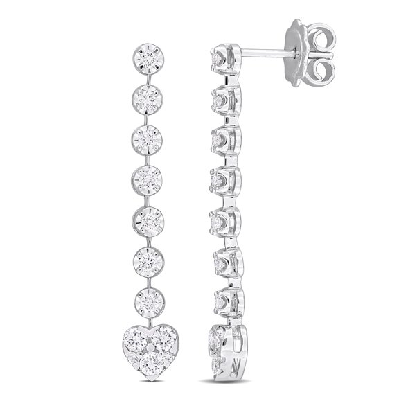 Everly Women's Diamond 14k White Gold Earrings