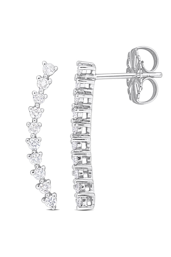 Women's Diamond 14k White Gold Earrings