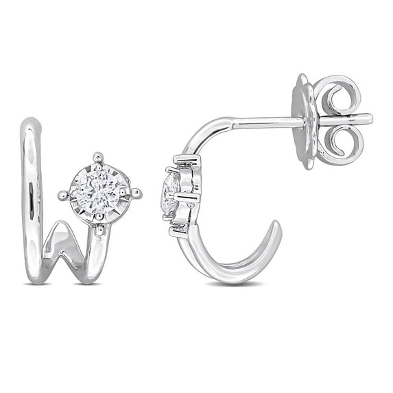 Everly Women's Diamond 14k White Gold Earrings