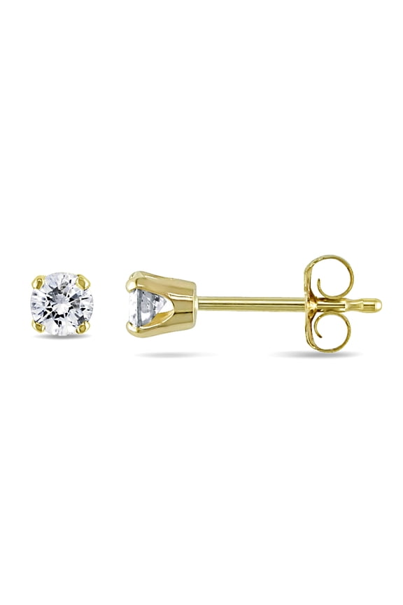 Women's 1/4ct TW Diamond Stud Earrings in 14k Yellow Gold