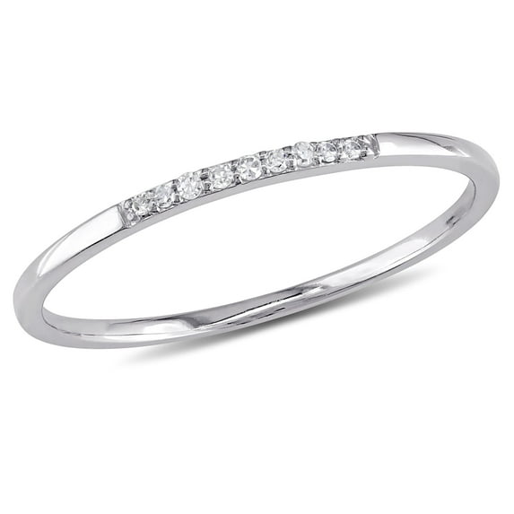 Everly Women's Diamond 10k White Gold Wedding Ring