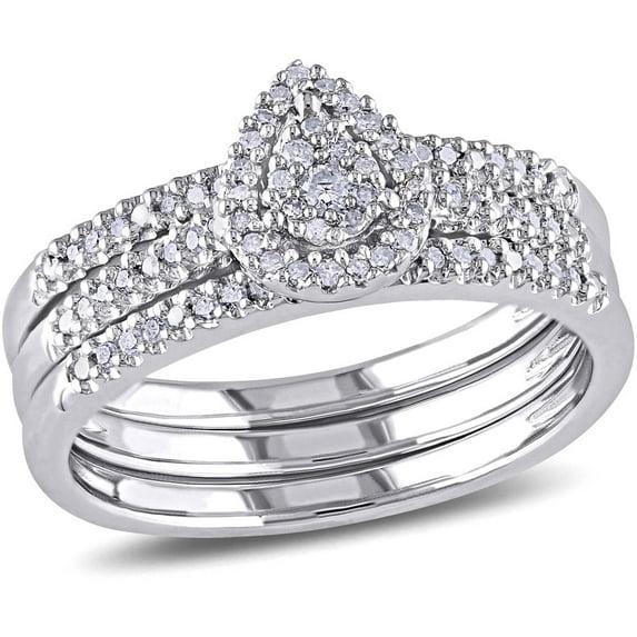 Everly Women's Diamond Diamond Sterling Silver Bridal Set