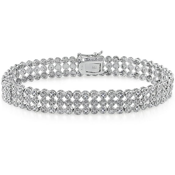 Everly Women's Diamond Diamond Sterling Silver Tennis Bracelet