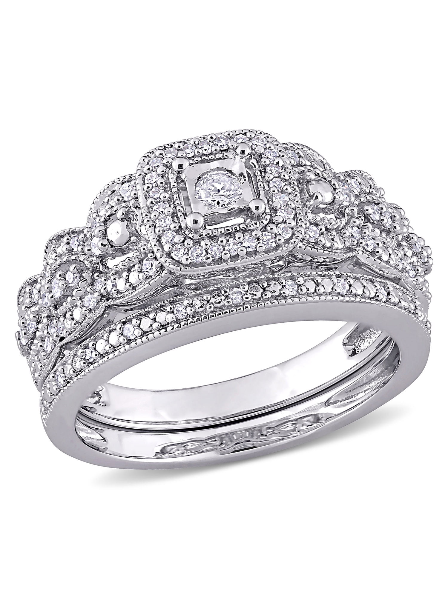 Everly Women's Diamond Sterling Silver Bridal Set