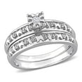 thumbnail image 1 of Everly Women's Diamond Sterling Silver Bridal Set, 1 of 7