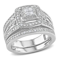 Everly Women's Diamond Sterling Silver Bridal Set