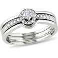 thumbnail image 1 of Everly Women's Diamond Sterling Silver Bridal Set, 1 of 6