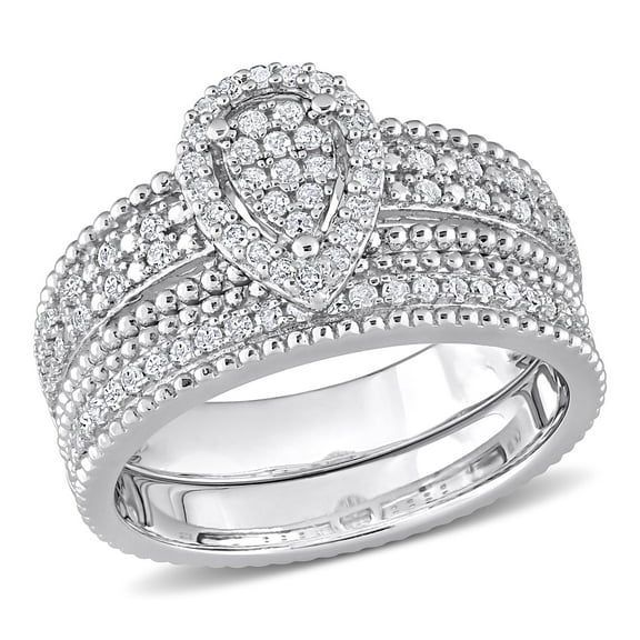 Everly Women's Diamond Sterling Silver Bridal Set