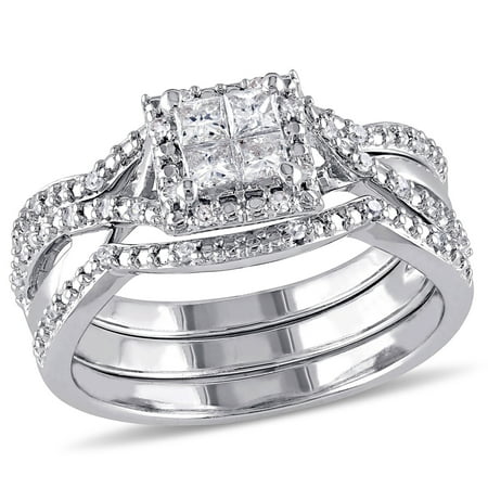 Everly Women's Diamond Sterling Silver Bridal Set