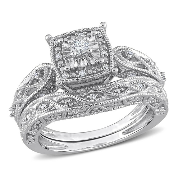 Everly Women's Diamond Sterling Silver Bridal Set