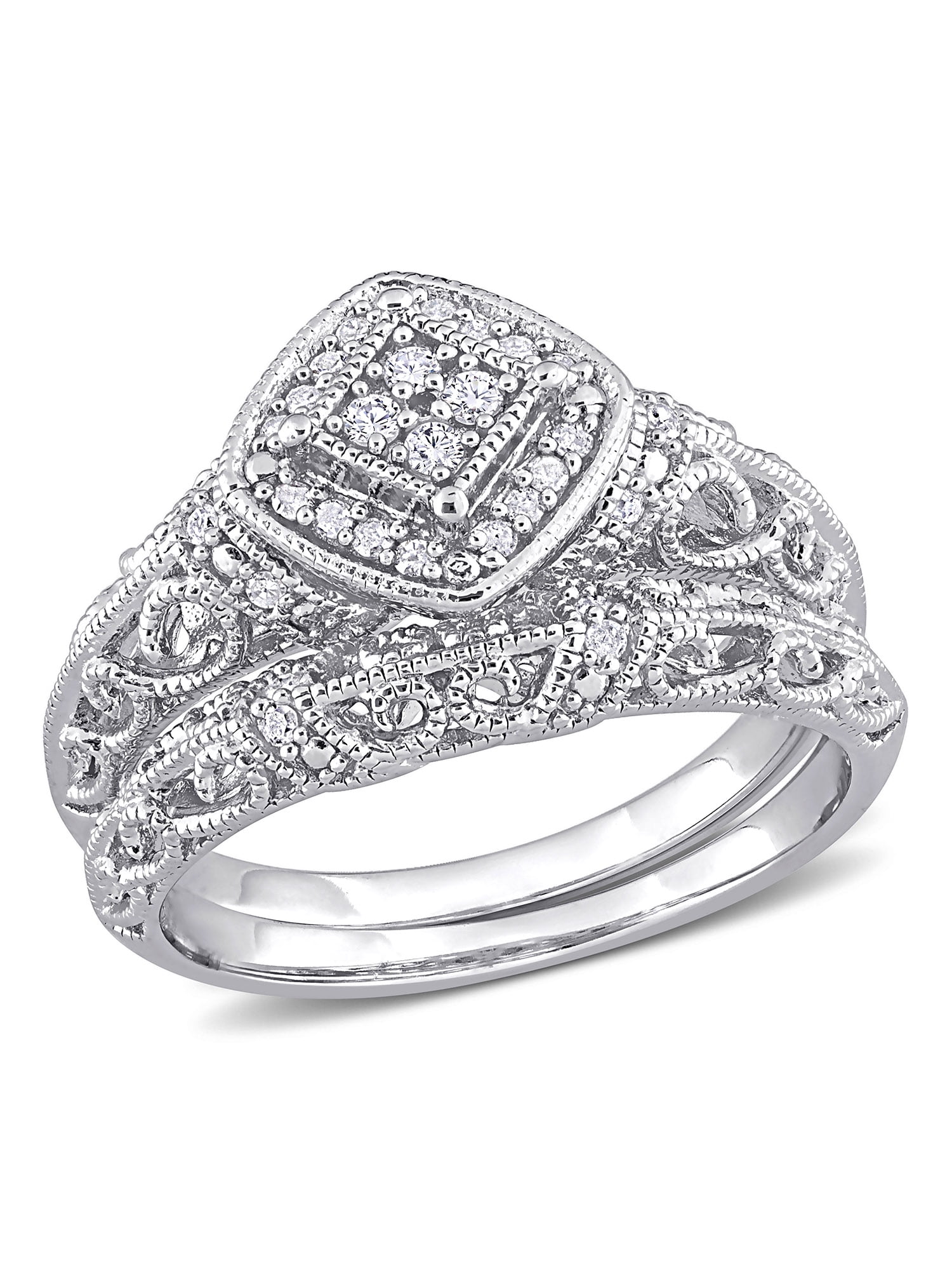 Everly Women's Diamond Sterling Silver Bridal Set