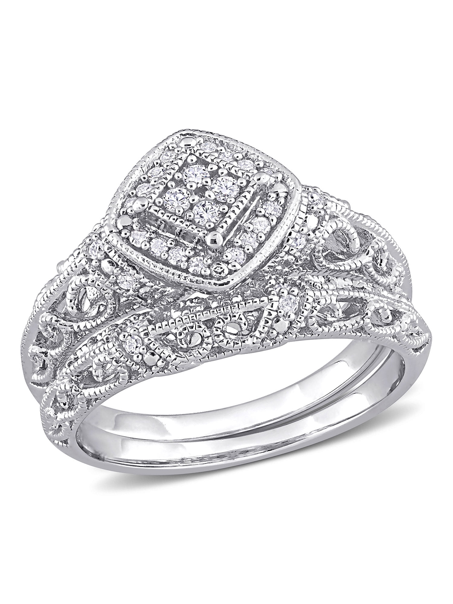 Everly Women's Diamond Sterling Silver Bridal Set