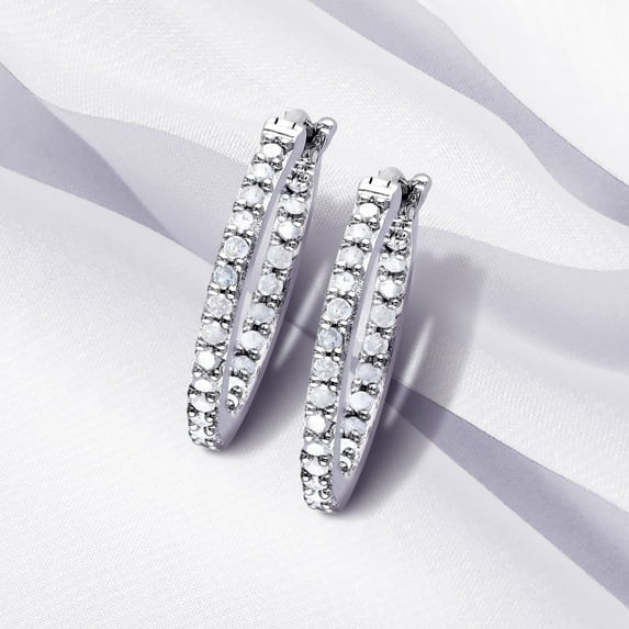 Everly Women's Diamond Sterling Silver Earrings