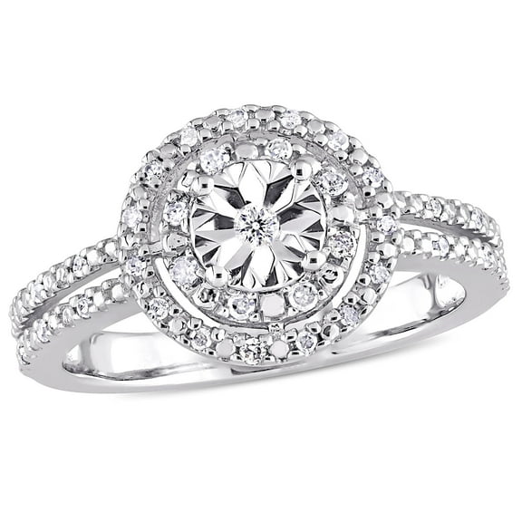 Everly Women's Diamond Sterling Silver Engagement Ring