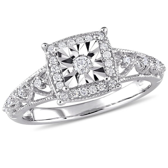 Everly Women's Diamond Sterling Silver Engagement Ring