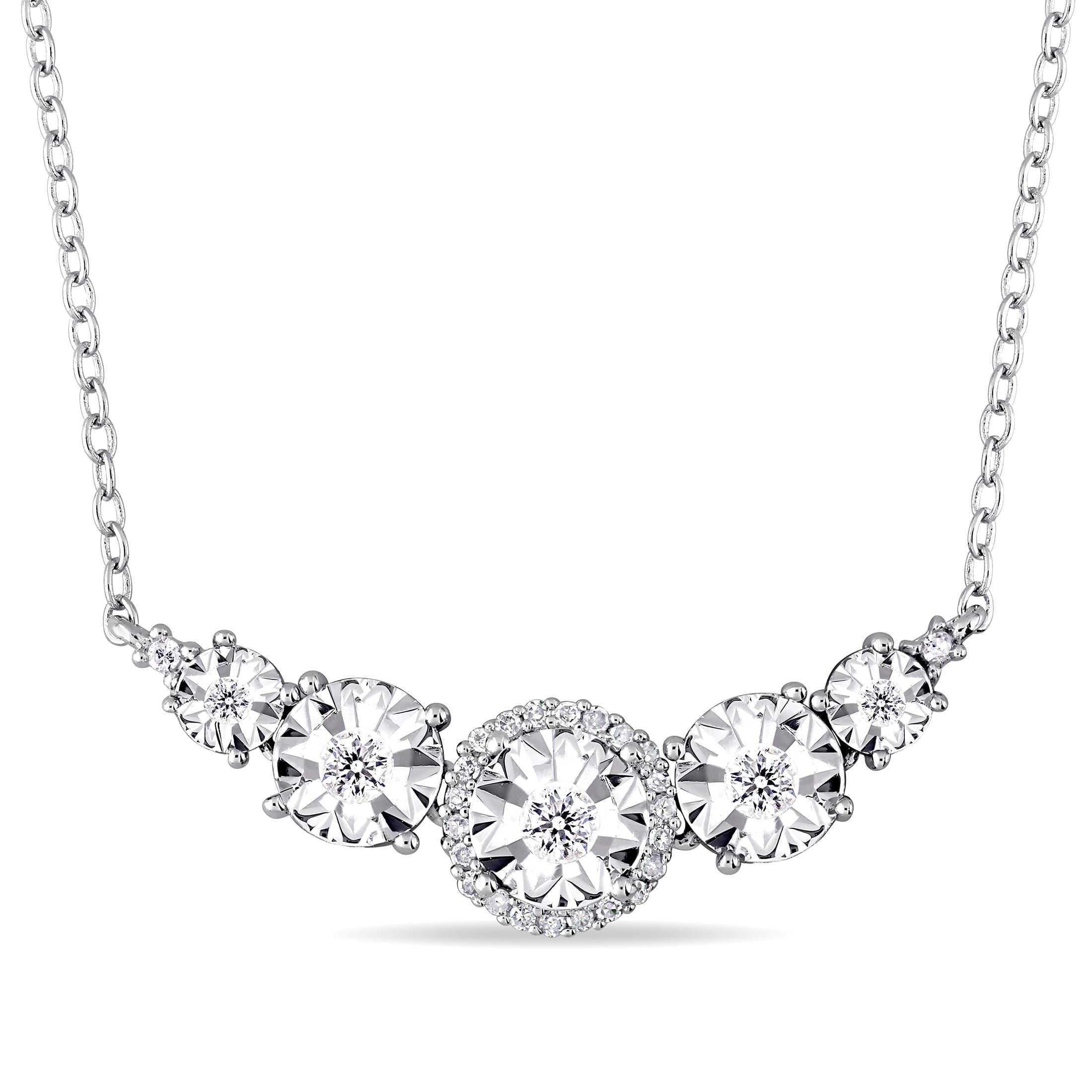 EVERLY Women's Diamond Sterling Silver Necklace