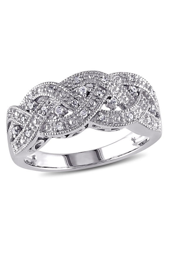Women's 0.13 CT TW Diamond Sterling Silver Ring