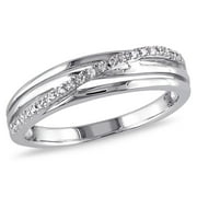 Everly Womens Diamond Sterling Silver Ring