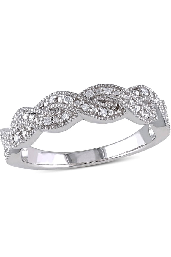 Women's Diamond Sterling Silver Ring
