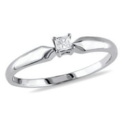 Everly Womens Diamond Sterling Silver Ring