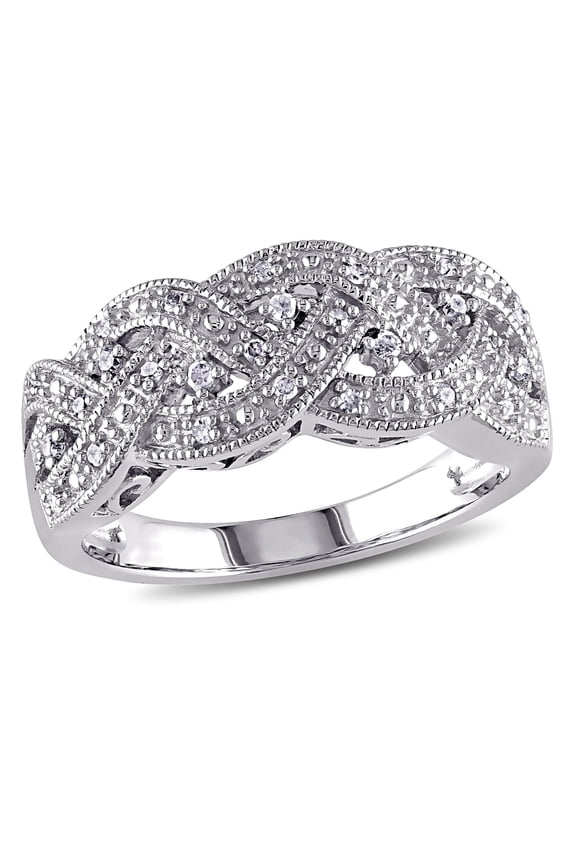 Women's Diamond Sterling Silver Ring