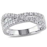 Everly Womens Diamond Sterling Silver Ring