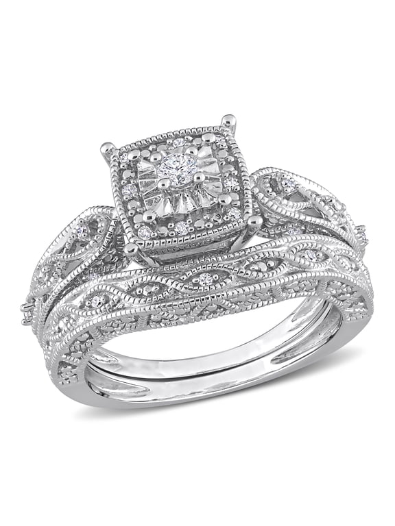 Women's Diamond Sterling Silver Ring