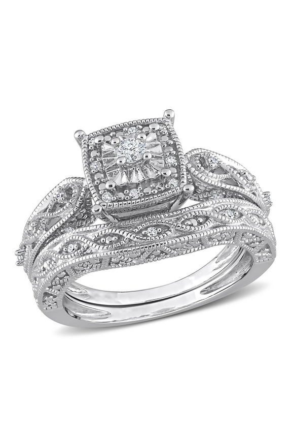 Women's Diamond Sterling Silver Ring