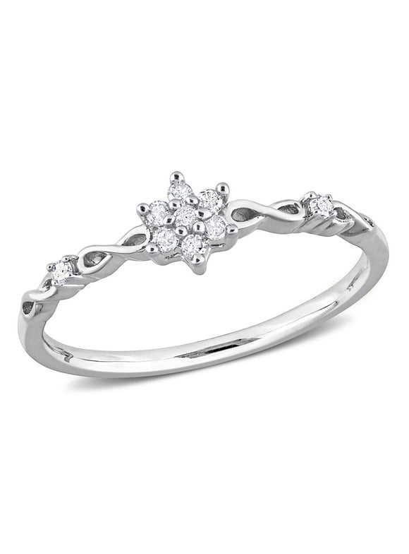 Women's Diamond Sterling Silver Ring