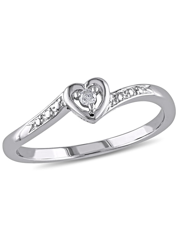 Women's Diamond Sterling Silver Ring