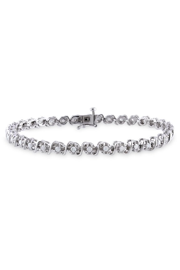 Women's Diamond Sterling Silver Tennis Bracelet