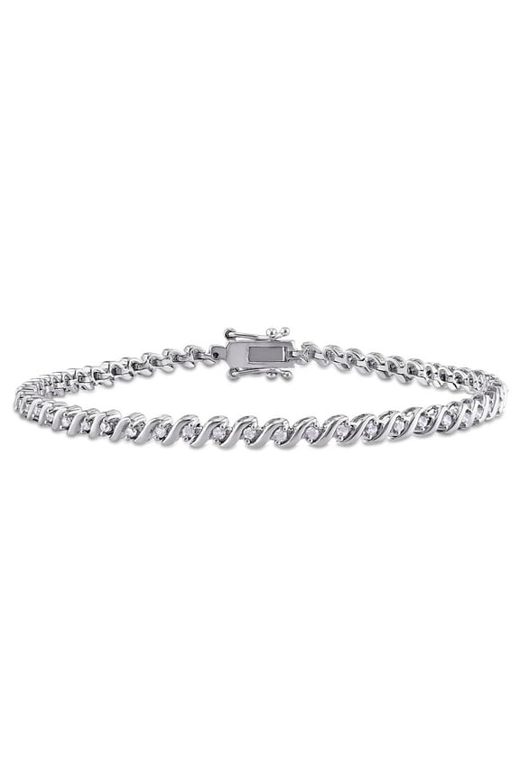 Women's Diamond Sterling Silver Tennis Bracelet