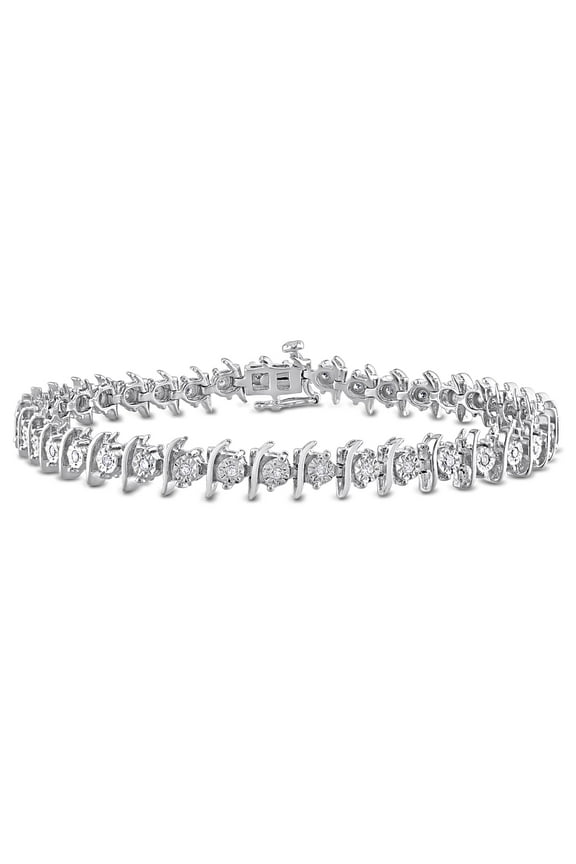 Women's Diamond Sterling Silver Tennis Bracelet