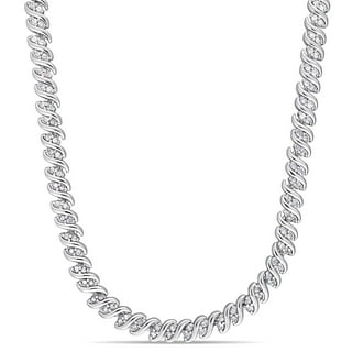 LaLibeModaプッシュバックル　テニスチェーン　シルバー　5ミリ20インチ kyasya_ya-n329-4mm-silver-45cm