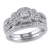 Everly Women's Diamond White Gold Bridal Set