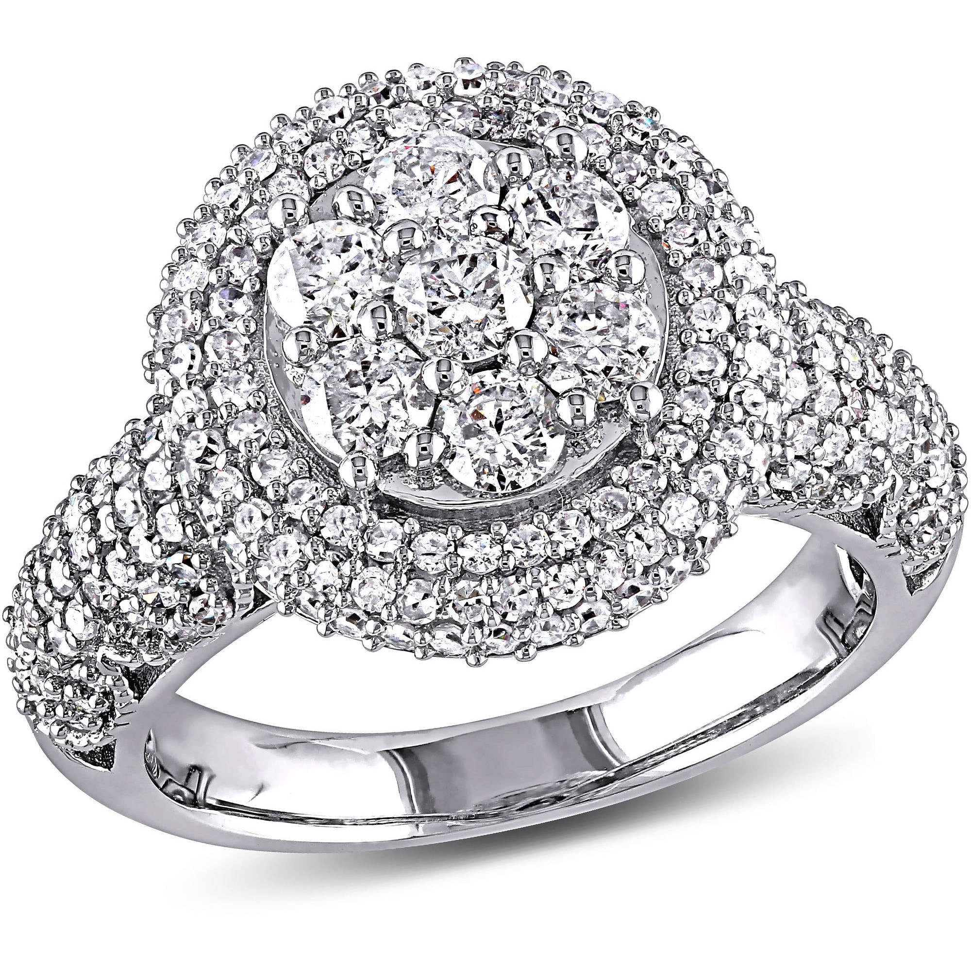 Everly Women's Diamond White Gold Engagement Ring
