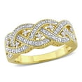 thumbnail image 1 of Everly Women's Diamond Yellow Gold Flash-Plated Ring, 1 of 19