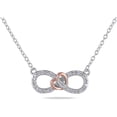 thumbnail image 1 of Everly Women's Diamond and Diamond Sterling Silver Necklace, 1 of 5