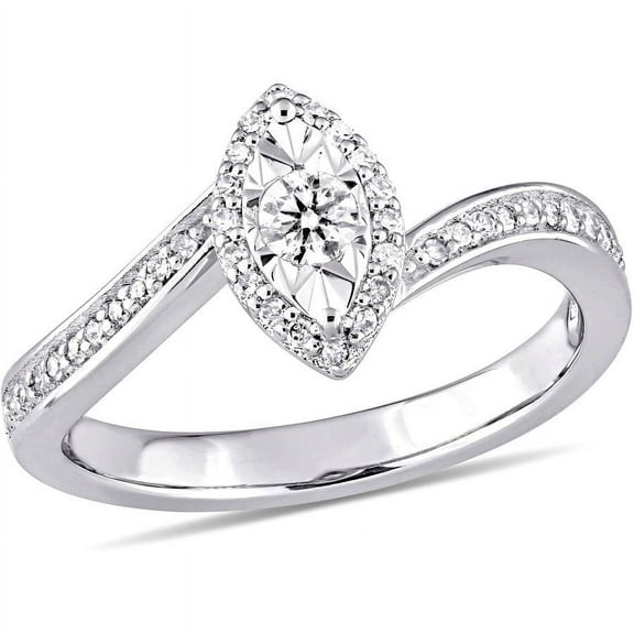 Everly Women's Diamond and Sterling Silver Engagement Ring