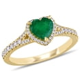 thumbnail image 1 of Everly Women's Emerald 14k Yellow Gold Ring, 1 of 9