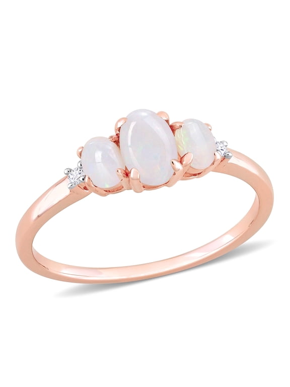 Women's Opal 10k Rose Gold Ring